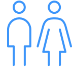 男女の社員比率